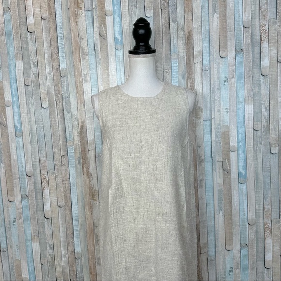 Hackwith Design House M L Weldon Long Midi Tunic Tank Top Dress Boucle Lagenlook - Picture 3 of 11
